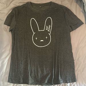 Grey Bad Bunny T-shirt